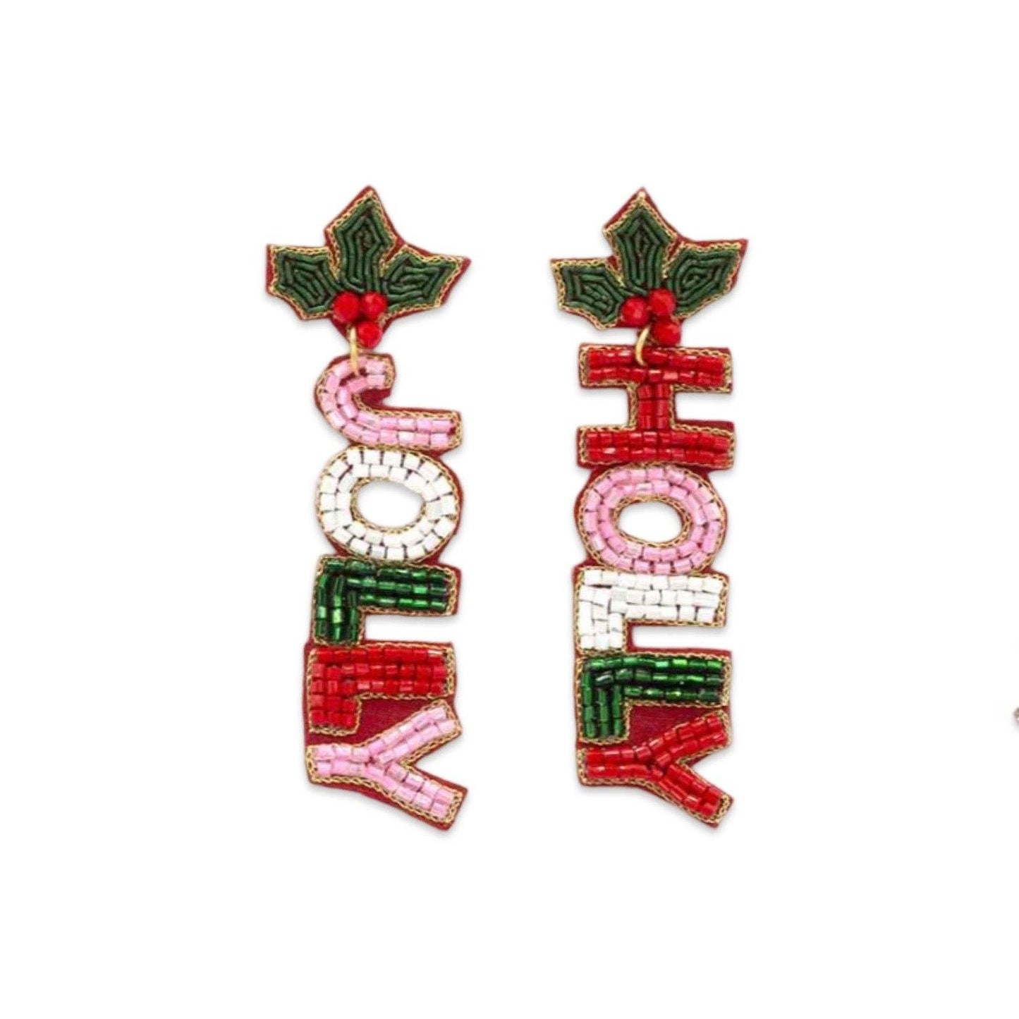 Holly Jolly Berry Earrings | Christmas Earrings