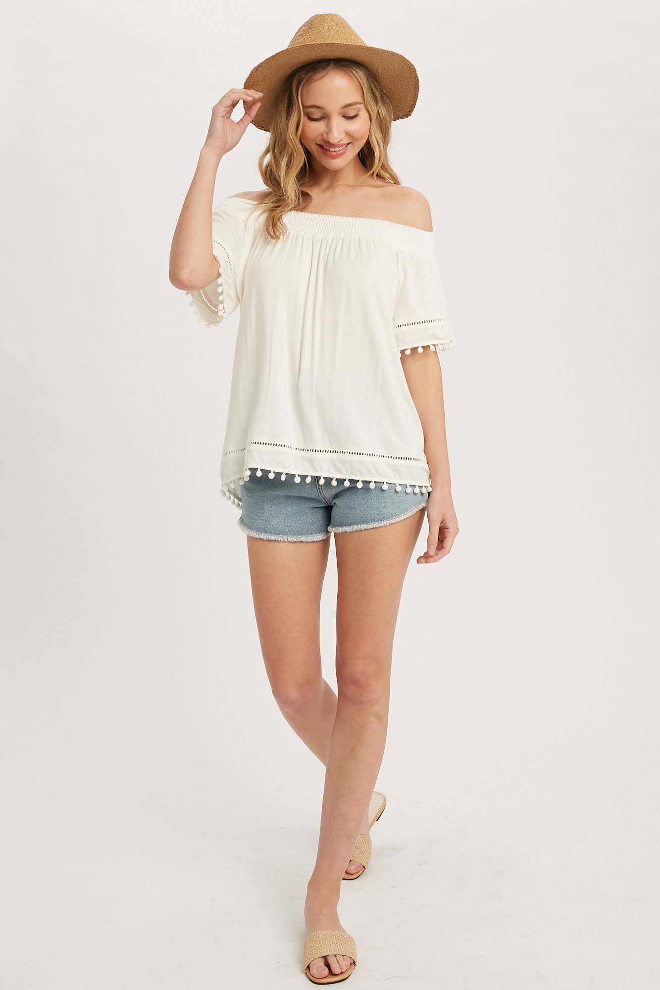 POM POM TRIM TOP