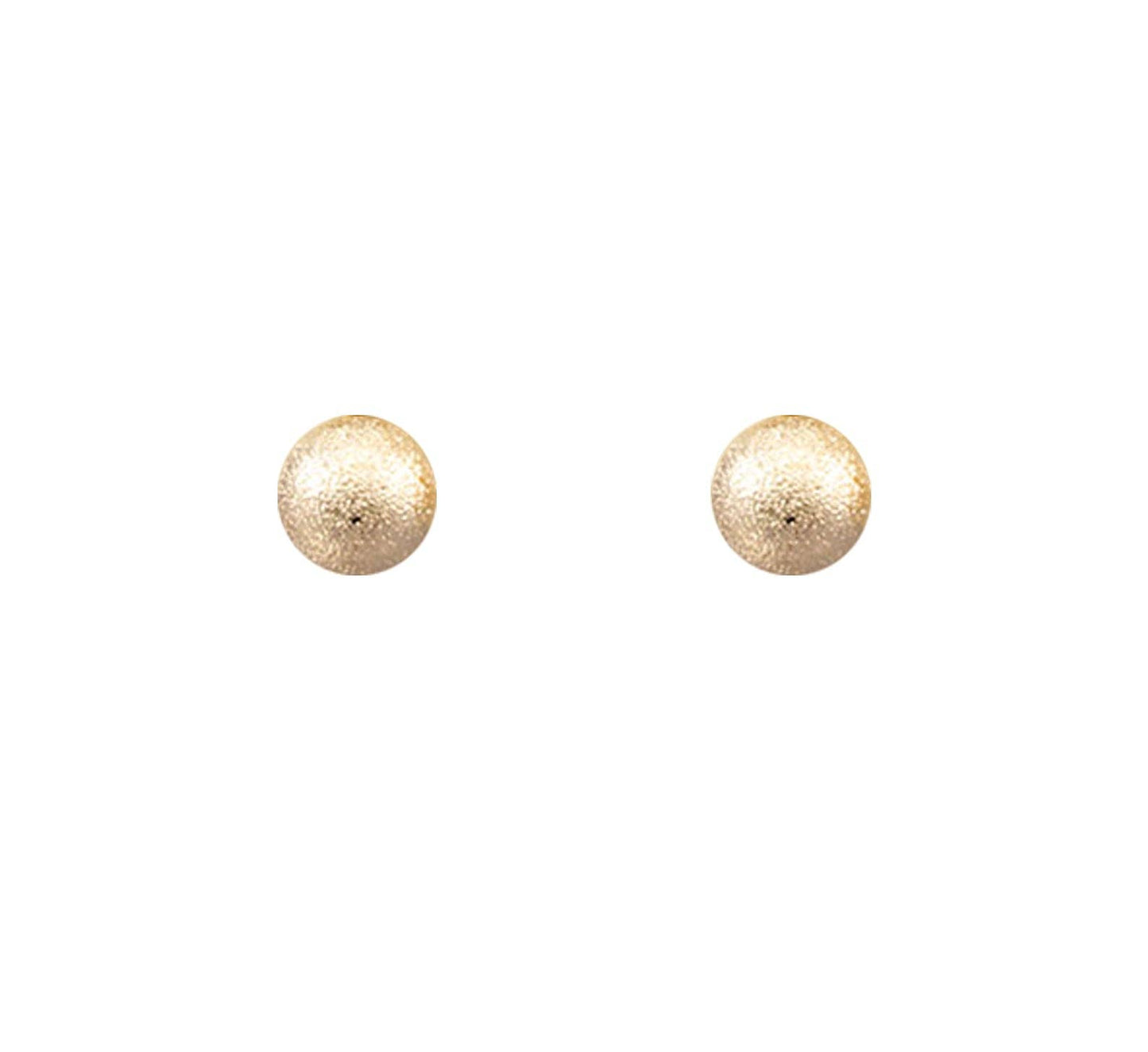 Classic Large Textured Ball Stud Earrings