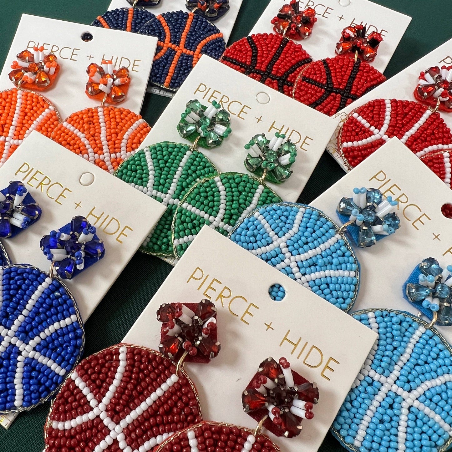 Custom Beaded Basketball Earrings| GAMEDAY Earrings