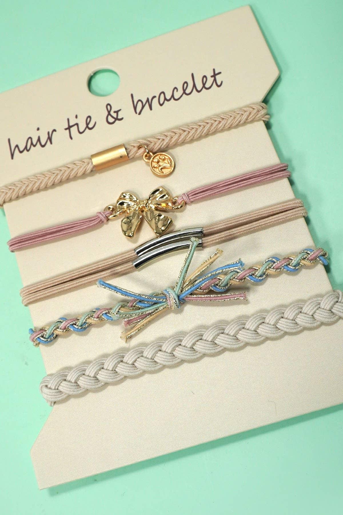 BOHO DUAL FUNCTION KNOT BRACELET HAIR TIES