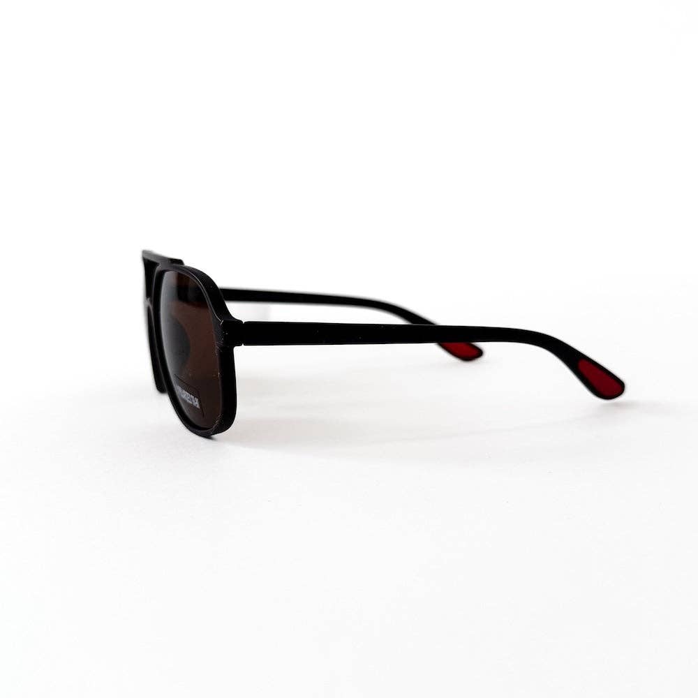 Amber Aviator Sunglasses