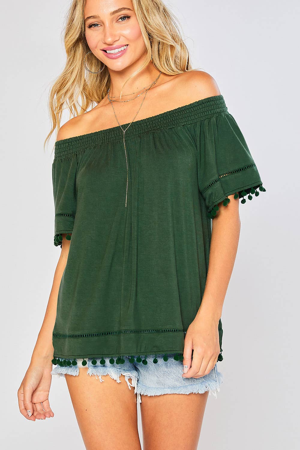 POM POM TRIM TOP