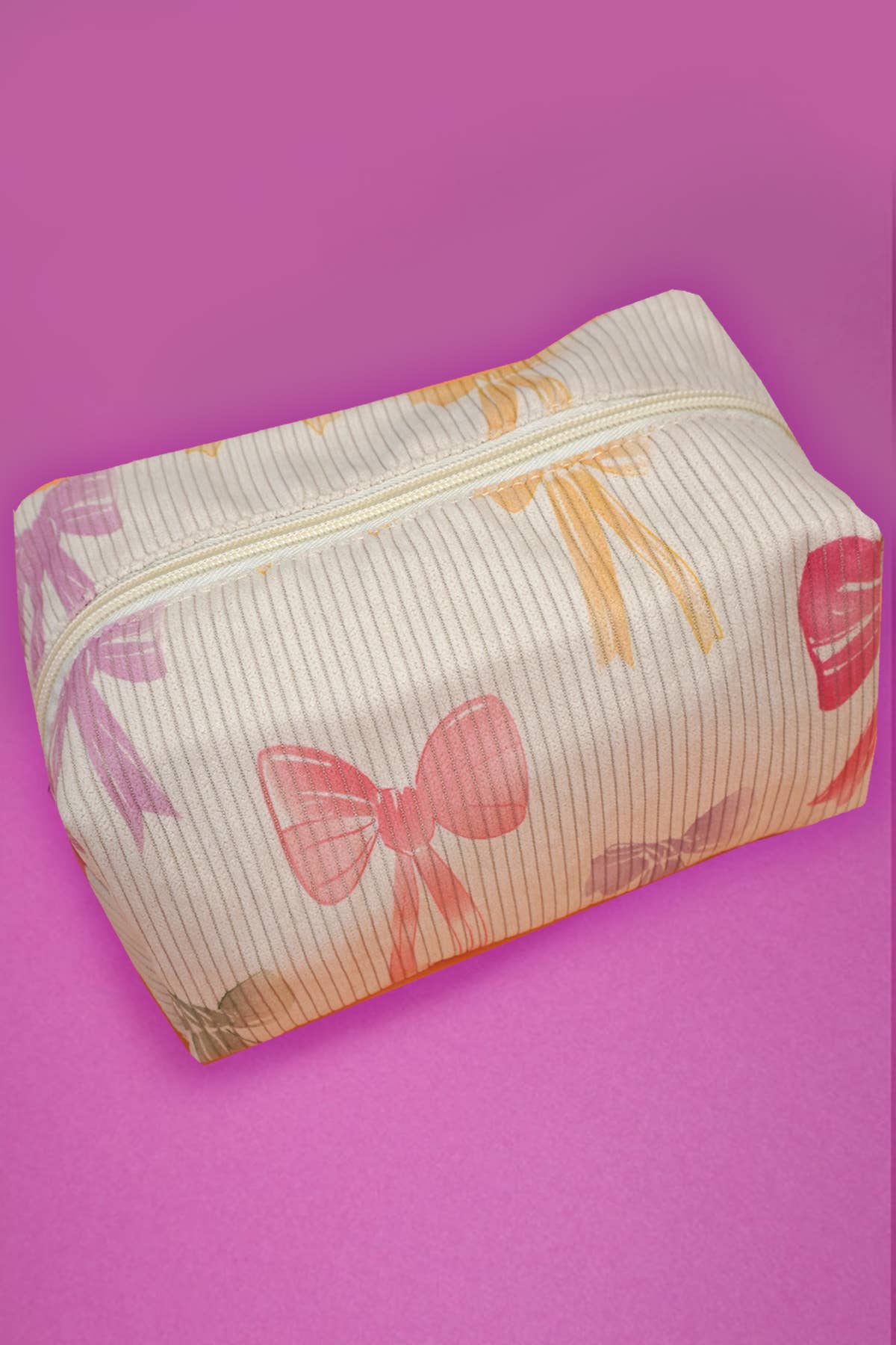 BOW MAKEUP COSMETIC POUCH BAG