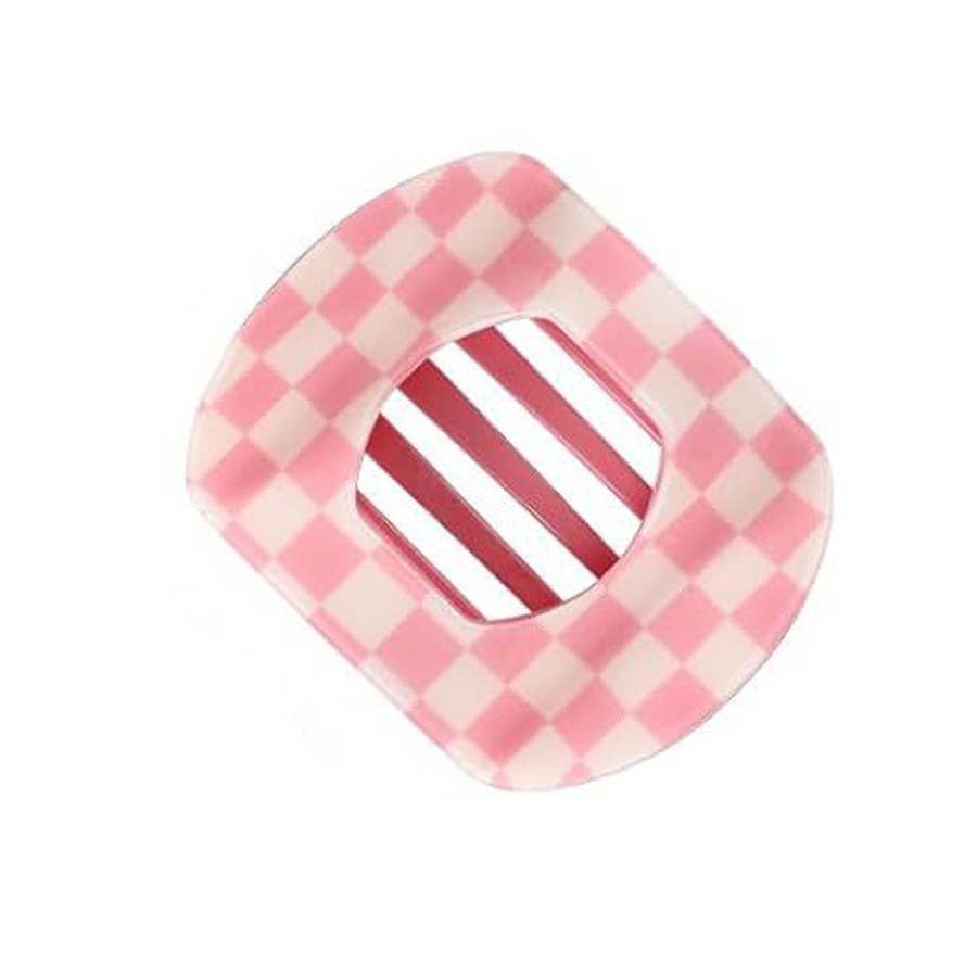 Jumbo Lay Flat Oval Hair Claw Clips