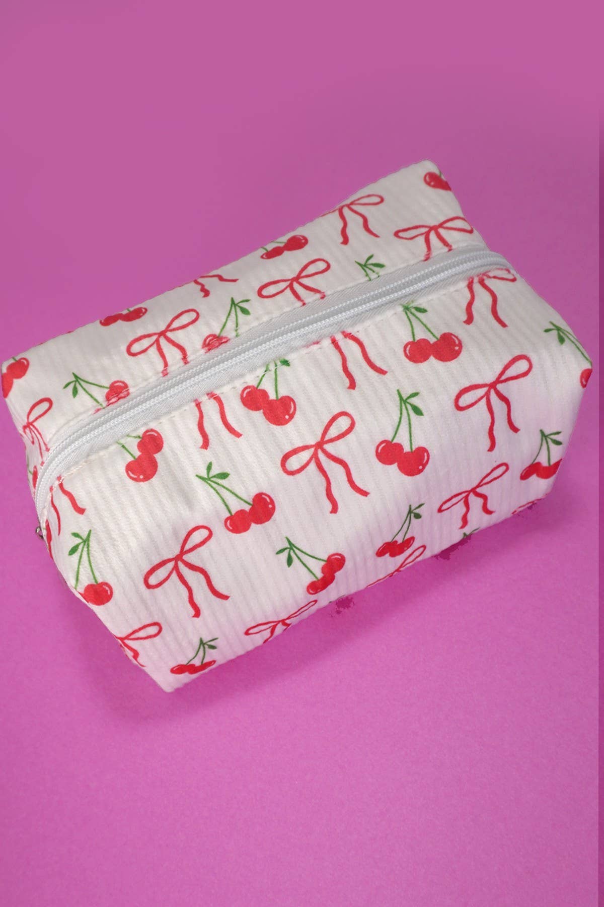 BOW MAKEUP COSMETIC POUCH BAG