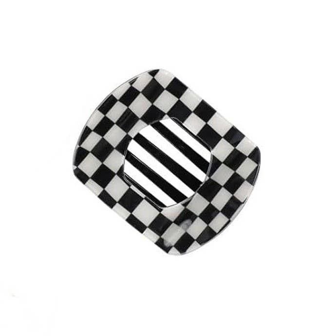 Jumbo Lay Flat Oval Hair Claw Clips