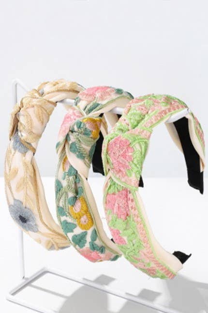 EMBROIDERY HAIR BAND HEADBAND