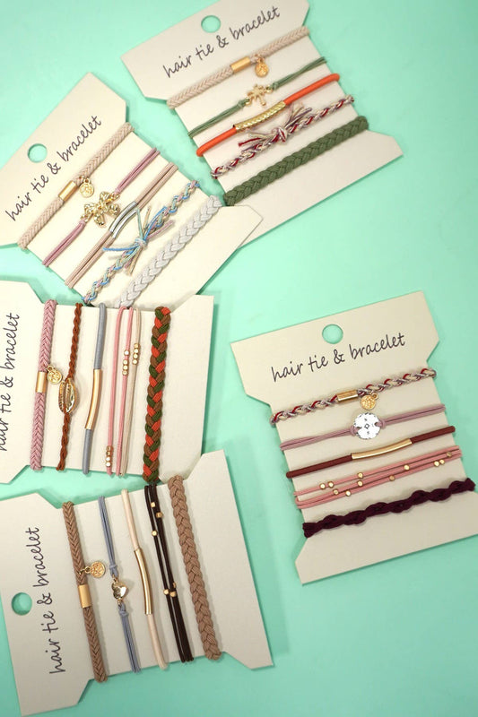 BOHO DUAL FUNCTION KNOT BRACELET HAIR TIES