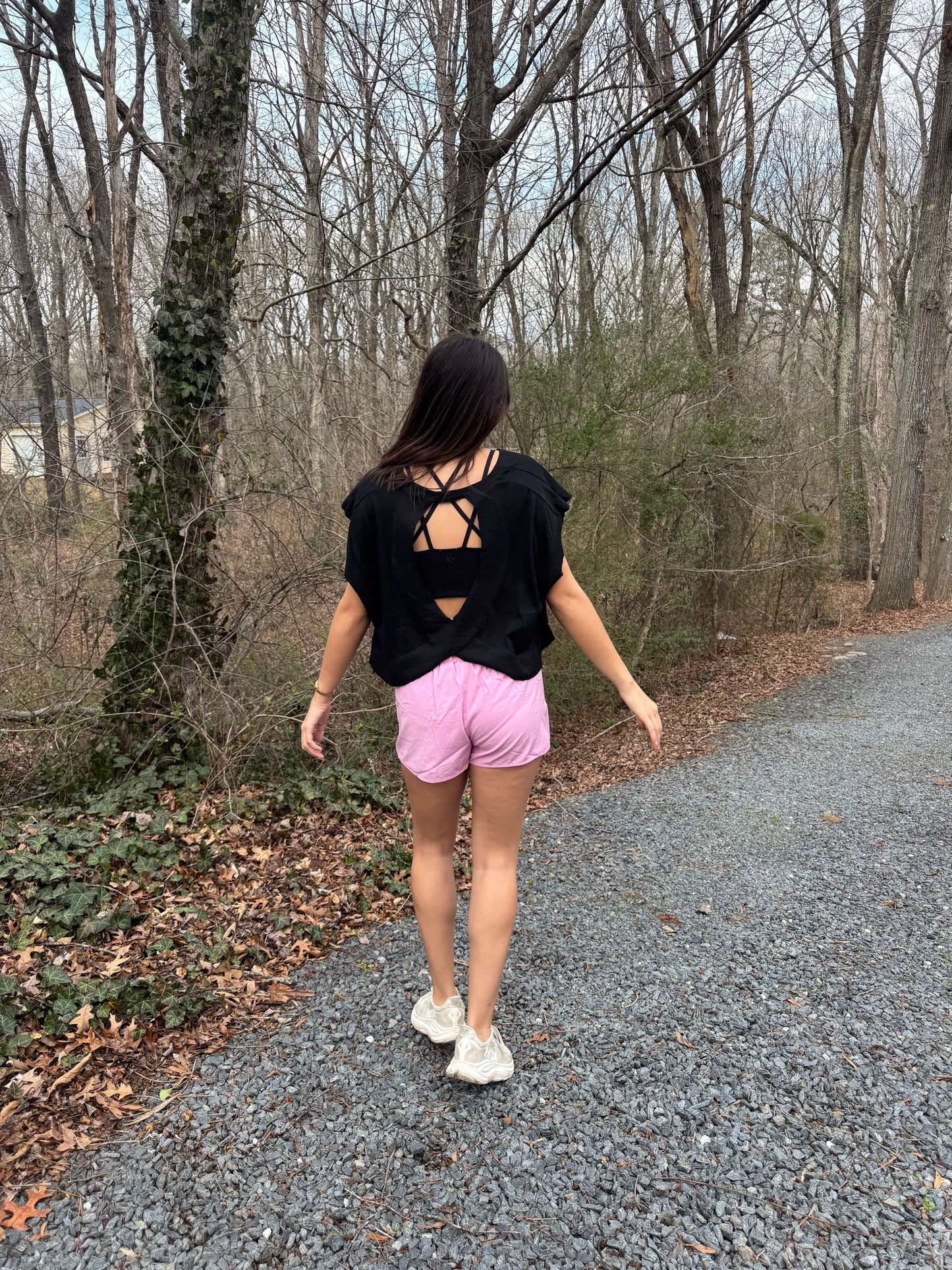 High waist active wear shorts