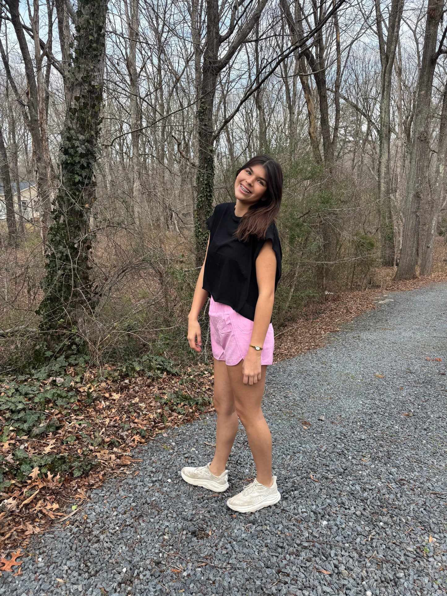 High waist active wear shorts
