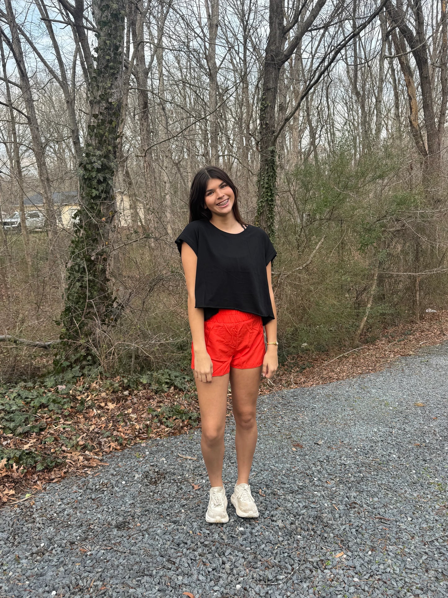 High waist active wear shorts