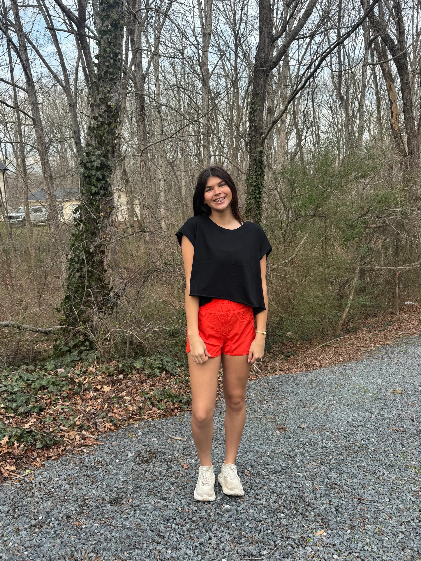High waist active wear shorts