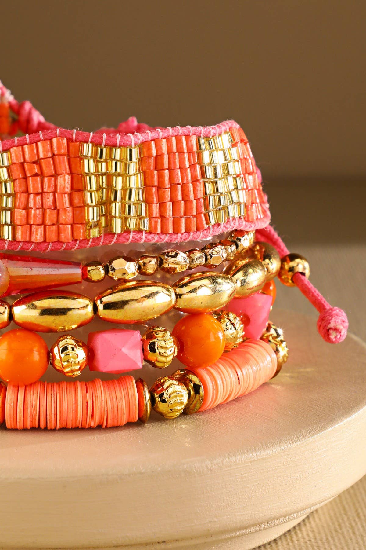 5 Layered Stretch and Stack Boho Bracelet