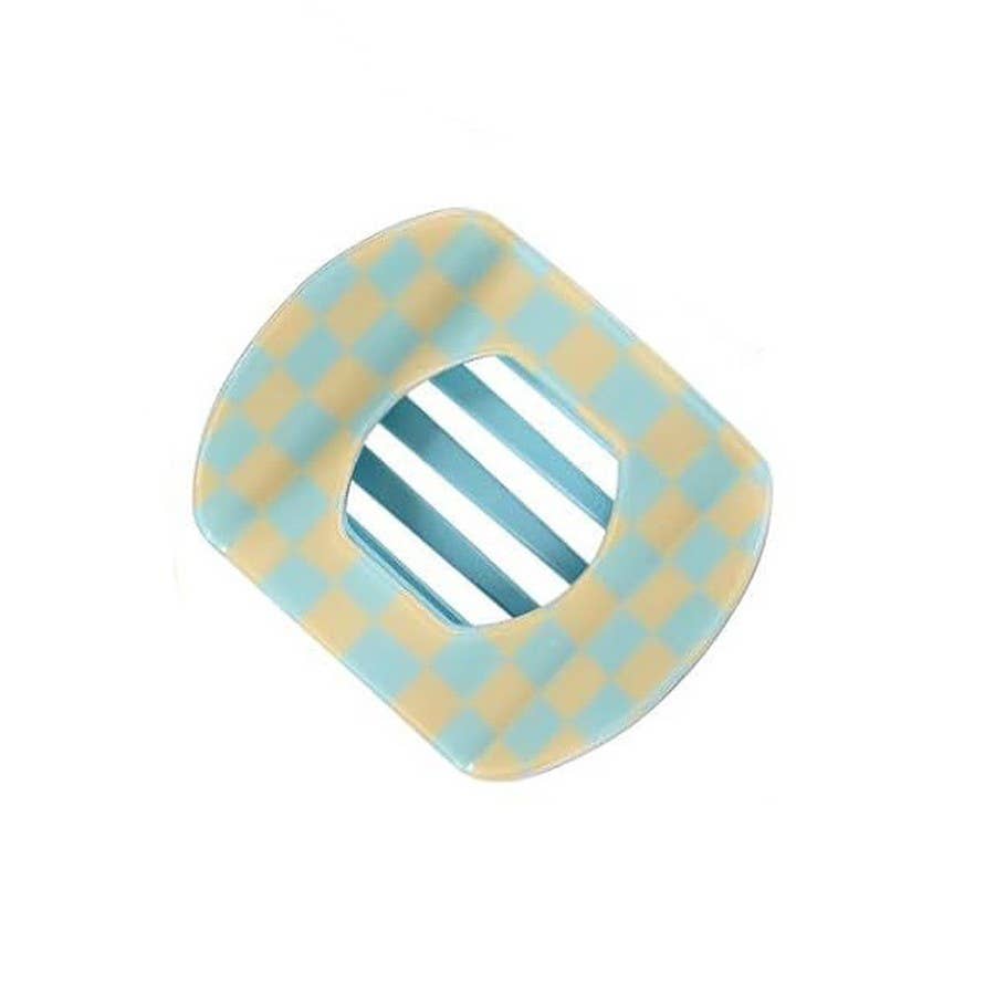 Jumbo Lay Flat Oval Hair Claw Clips