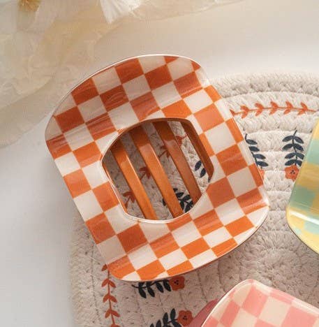 Jumbo Lay Flat Oval Hair Claw Clips